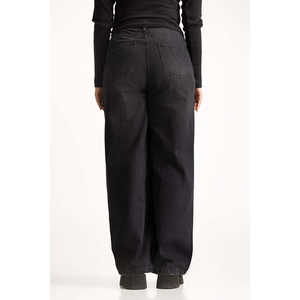 กางเกงยีนส์ขากว้างผู้หญิง ดีไซน์เรียบง่าย พิมพ์ลาย ระบายอากาศได้ดี กางเกงลำลองทรงหลวม WM-JNS-WS24-008 ไซส์ XL ทรงหลวม - Product Image 1