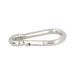 Moschettone da Pompiere in Acciaio Inossidabile con Occhiello 100 mm. Per uso domestico. - Product Image 6