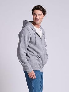 Winter Warm Fleece Lined Plain Sudadera con capucha para hombre Soft Unisex Oversized Custom Essentials Hoodie - Product Image 3