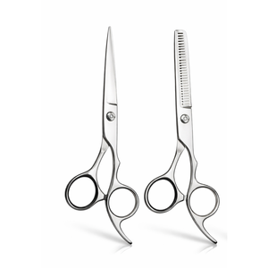 Ensemble professionnel de ciseaux de coiffure, ciseaux à effiler, ciseaux de barbier en acier inoxydable avec peigne - Product Image 5