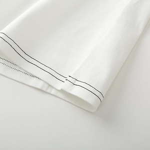 T-shirt en coton vierge surdimensionné à épaules tombantes pour hommes T-shirt simple surdimensionné de grande taille sur mesure respirant - Product Image 5