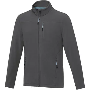 Chaqueta de Forro Polar Reciclado GRS Sostenible Color Ámbar para Senderismo y Bolsa Impermeable, Mercancía Ecológica - Product Image 3