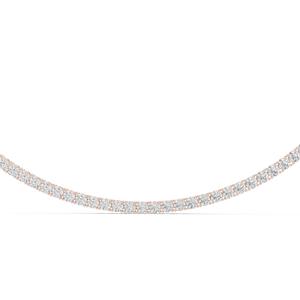 Collar de Tenis con Diamante Cultivado en Laboratorio con Certificación VDS IGI, Corte Brillante, Color E, Oro Blanco Sólido de 18K, Regalo de Lujo Perfecto para Fiestas - Product Image 4