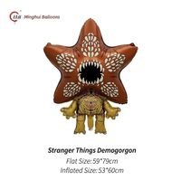 Ballons en aluminium gonflables à l'hélium de la série Stranger Things, jouet de décoration de fête de dessin animé pour l'anniversaire des enfants, la réunion et la célébration, vente en gros