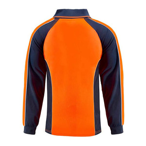 Wholesale OEM Hi Visibility Safety <b>Polo</b> <b>Shirt</b> Workwear Security Reflective Stripe Long Sleeve Workers Safety <b>Polo</b> <b>Shirts</b> - Product Image 3