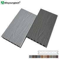 Planches de terrasse en composite WPC co-extrudées bicolores, anti-UV, résistantes aux intempéries, pour extérieur