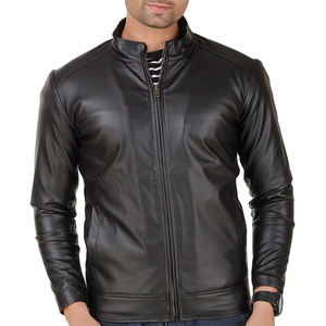 Chaqueta de Hombre de Cuero PU de Alta Calidad para Primavera y Otoño, Cuello Alto Personalizado, Diseño Moderno y de Alta Calidad - Product Image 6
