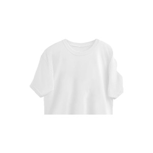 Camiseta Larga de Manga Media con Cuello Redondo para Mujer, Talla Grande, 100% Algodón Orgánico, Transpirable, Ecológica, Informal, Color Blanco - Product Image 2