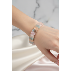 Bracciale Heliodor (Helidor) in pietra naturale con taglio largo - Product Image 1