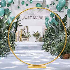 Classic Round Metal <b>Arch</b> Background Stand <b>for</b> Wedding Birthday Party Reception Stage <b>Decoration</b> Event Baby Shower Garden <b>Arch</b> - Product Image 5
