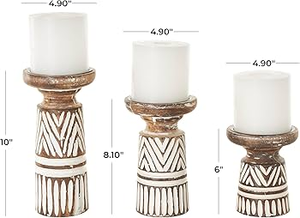 เชิงเทียนไม้ธรรมชาติสำหรับตกแต่งงานแต่งงานแบบมินิมอลลิสต์เชิงเทียนไม้เก๋ไก๋แบบชนบทการตกแต่งภายในเชิงเทียนที่ทำจากไม้หรูหรา - Product Image 3