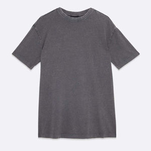 Jersey de algodón Premium pesado lavado con ácido al por mayor transpirable de alta calidad para hombres y mujeres tejido informal en blanco - Product Image 4