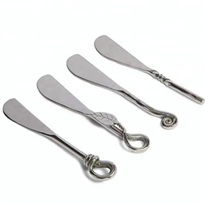 Cubiertos plateados de acero inoxidable para uso diario, conjunto de cubertería tradicional de titanio y plata con mango, seguro y saludable, gran oferta - Product Image 3