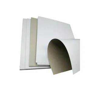 工厂批发再生木浆双面纸板0.9-3毫米灰色纸板聚乙烯涂层灰色胶印纸张