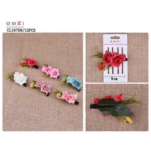 Pince à cheveux fleur 12u/c avec extensions de cheveux Clip-In - Product Image 1