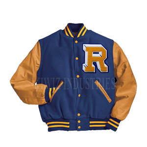 Vestes Letterman avec broderie personnalisée pour hommes Veste de baseball avec broderie Letterman Veste d'équipe sportive à prix réduit - Product Image 1