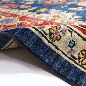 Tapis en laine afghane noué à la main mamelouk 10 'x 10' taille personnalisable teinture végétale fine pour le salon - Product Image 1