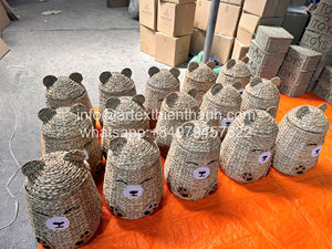 Panier de rangement pour salle de jeux pour enfants, nouveau design, fabrication OEM ODM, panier carré en osier naturel céleste pour enfants, prix de gros - Product Image 4