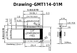 Giá rẻ TFT hiển thị 8 pin <span class=keywords><strong>LCD</strong></span> cho đồ chơi Smartwatch Màn hình <span class=keywords><strong>LCD</strong></span> 1.14 inch 135x240 độ phân giải cao TFT <span class=keywords><strong>LCD</strong></span> module - Product Image 6