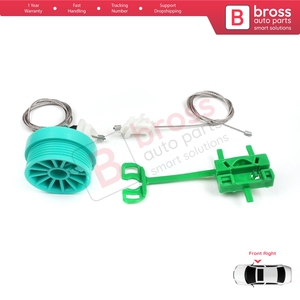 ชุดซ่อมมอเตอร์กระจกไฟฟ้า BWR5282 สำหรับประตูหน้าขวา รถยนต์ Punto MK2 188 188AX ปี 1999-2005 แบบ 3/5 ประตู รหัส 0046536311 - Product Image 4