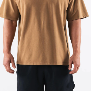 Camiseta de algodón con estampado DTG para hombre, ropa de gimnasio de entrenamiento atlético, ropa de calle informal de verano, camiseta de Fitness - Product Image 3