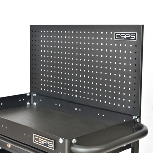 Armoire à outils roulante chariot à 3 niveaux outil à main boîtier d'équipement robuste Style OEM métal noir pour le stockage d'outils de mécanicien industriel - Product Image 5