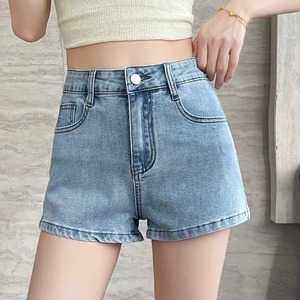 shorts for women summer new straight <b>leg</b> denim shorts for women with holes women personality rough edges street hot pants - Product Image 6