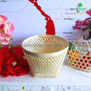 PANIERS CADEAUX BAMBOU magnifiquement conçus pour la décoration intérieure et les solutions de stockage de cuisine du Vietnam - Product Image 4