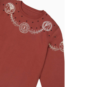 Sudadera con capucha bordada al por mayor de lana para hombre de alta calidad de manga regular diseño personalizado cómodo suministro ODM sólido - Product Image 3