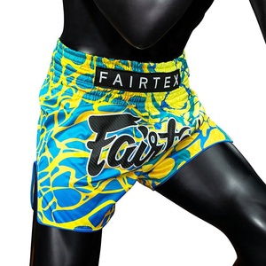 Shorts de boxe Muay Thai Fairtex de qualité supérieure, très vendus, vert, respirant, bande élastique, shorts de boxe MMA - Product Image 4