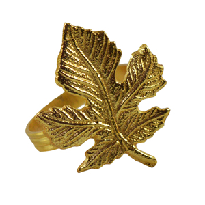 Leaf Shaped Gold Color Napkin Ring Most Trendy Designs <b>Tissue</b> Holders Best for <b>Wedding</b> Party Restaurants Table Decoration - Product Image 5
