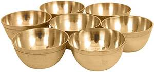 Bol en métal vintage de luxe d'Inde pour la vaisselle des hôtels et des restaurants avec finition dorée polie disponible au meilleur prix - Product Image 2