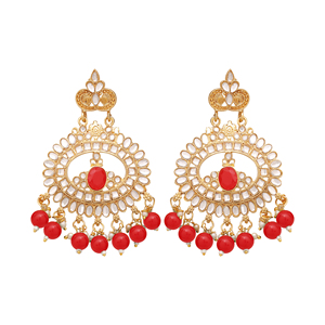 Timeless Treasure Plaqué Or Kundan Colliers Ras Du Cou Ensemble pour les Fêtes Cadeaux Fiançailles Fait de Bijoux en Alliage - Product Image 5