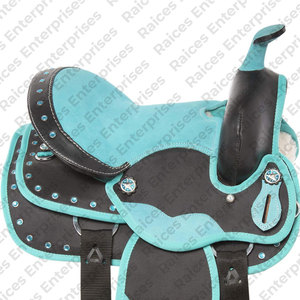 Nouveauté Selles de dressage de chevaux de course anglaises de couleur personnalisée selle occidentale de haute qualité selle de saut de cheval en cuir - Product Image 1