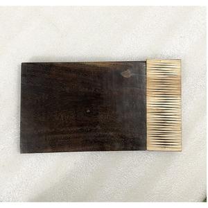 Mármol blanco más exigente con diseño de mimbre de bambú tejido a mano, tabla de cortar hecha a mano, tabla de charcutería para uso en el hogar/Hotel - Product Image 4