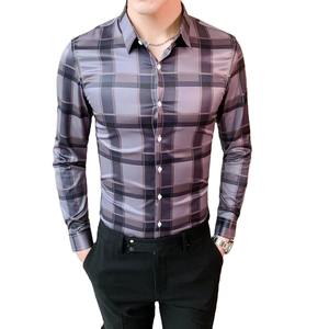 Chemise à carreaux pour homme à manches longues, dernière mode, 100% coton, design personnalisé, qualité supérieure, chemise haut de gamme, prix bas, best-seller - Product Image 4
