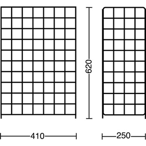 Cesto para Papel Reciclado CWS, 60L, Blanco, 410x250x620mm - Product Image 3