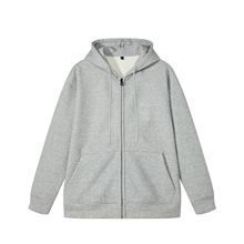 Oem diseño de logotipo personalizado 500g peso pesado Otoño Invierno engrosado suéter con capucha mujer de gran tamaño caída del hombro chaqueta de terciopelo - Product Image 2