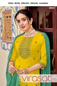 New 2024 Designer Latest Exclusive Outfit Pure Muslin Jacquard <b>Kurti</b> Pant & Dupatta With Handwork Embroidery Work <b>Woman</b> Fashion - Product Image 4