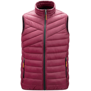 Chaleco acolchado unisex ultraligero para hombre, chaleco acolchado reversible con logotipo personalizado, chaleco acolchado de algodón con plumón de ganso y pato - Product Image 4