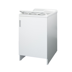 Mueble de Baño Compacto para Interiores con Lavabo de Cerámica, Gabinete de Madera Maciza 45x50x85 cm, Resistente al Agua - Product Image 1