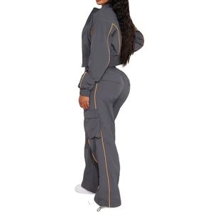 <b>Women</b> <b>Windbreaker</b> Set Custom Plain 2-Piece Half Zip Cropped Jogger Set Wholesale Factory Price <b>Women</b> <b>Windbreaker</b> Set 2026 - Product Image 5