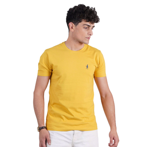 T-shirt tricoté en coton pur | Respirant coupe régulière col décontracté couleur unie pour hommes et femmes vêtements d'été séchage rapide respectueux de l'environnement - Product Image 2