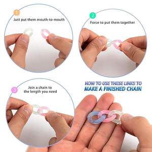 Cadena de eslabones de resina premium para la creación de joyas, diseño elegante, hermosa cadena de eslabones de resina para collares y pulseras para mujeres - Product Image 4