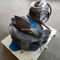 Nouvelle pince hydraulique pour l'abattage d'arbres, accessoire pour excavatrice, avec moteur, diamètre de coupe max. 300 mm