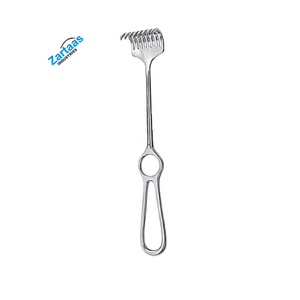 Retractor Korte de Acero Inoxidable de Alta Calidad, Afilado, 8 Puntas, 26x60mm, Longitud 25cm, Fabricante de Instrumentos Quirúrgicos - Product Image 1