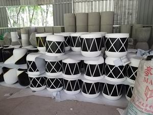 [Jason] Pot de fleurs en fibre de pierre noir mat pour la maison et le jardin |   Vase à fleurs en polystone en fibre de verre en gros - Product Image 6