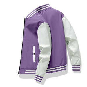 Vente en gros de veste universitaire à manches en cuir avec logo personnalisé en matériau authentique pour hommes veste universitaire de haute qualité à bas prix pour hommes nouveau - Product Image 1