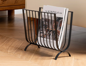 Elegante organizador de alambre moderno de Metal negro, soporte de almacenamiento elegante para el hogar, oficina, sala de estar, escuela al aire libre, Exportación artesanal para el hogar - Product Image 4