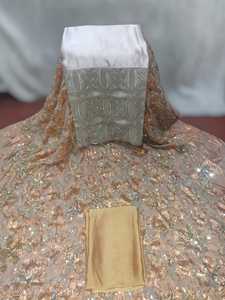 ผ้าดิรักฟรานซาวีรุ่นล่าสุด ลายดอกไม้สีสันสดใส เหมาะสำหรับงานแต่งงานและงานปาร์ตี้ ผ้าดิรักเนื้อผ้าคุณภาพเยี่ยม - Product Image 3